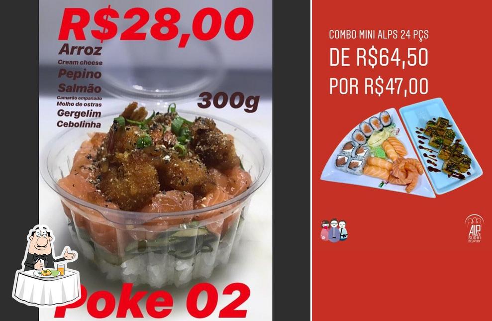 Comida em ALP's Sushi Delivery