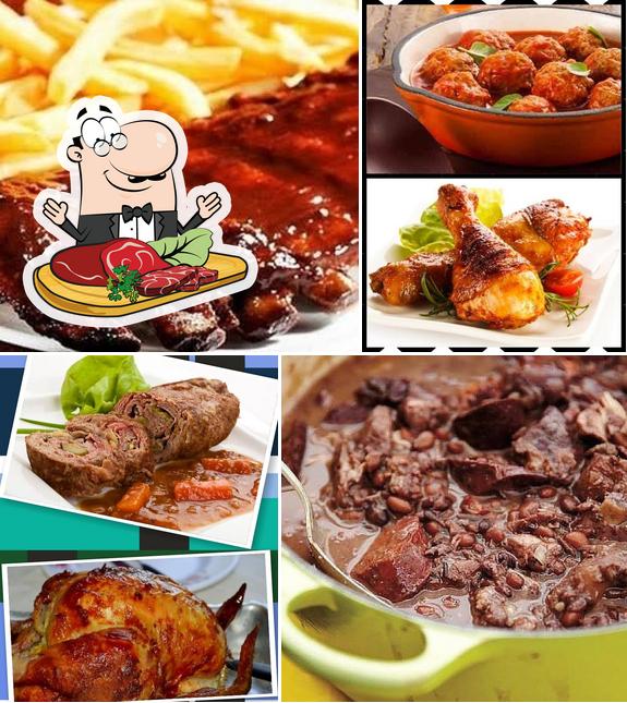 Prove refeições de carne no Rozê Restaurante