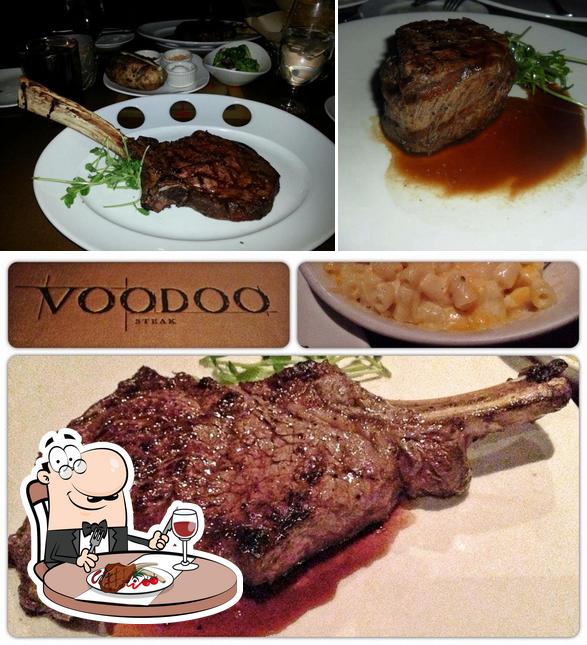 Try out meat meals at VooDoo Steak