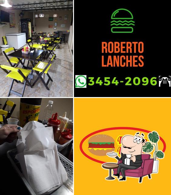 O interior do Roberto Lanches e Pastéis