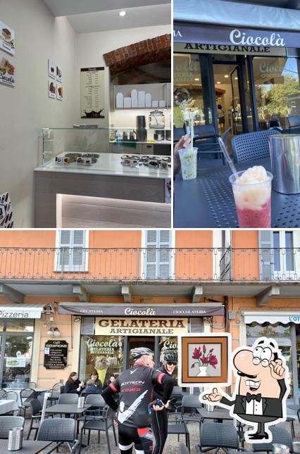 Gli interni di Ciocolà Gelateria