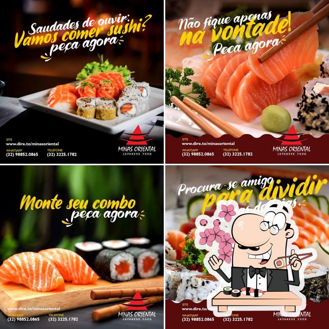 Peça diversas opções de sushi