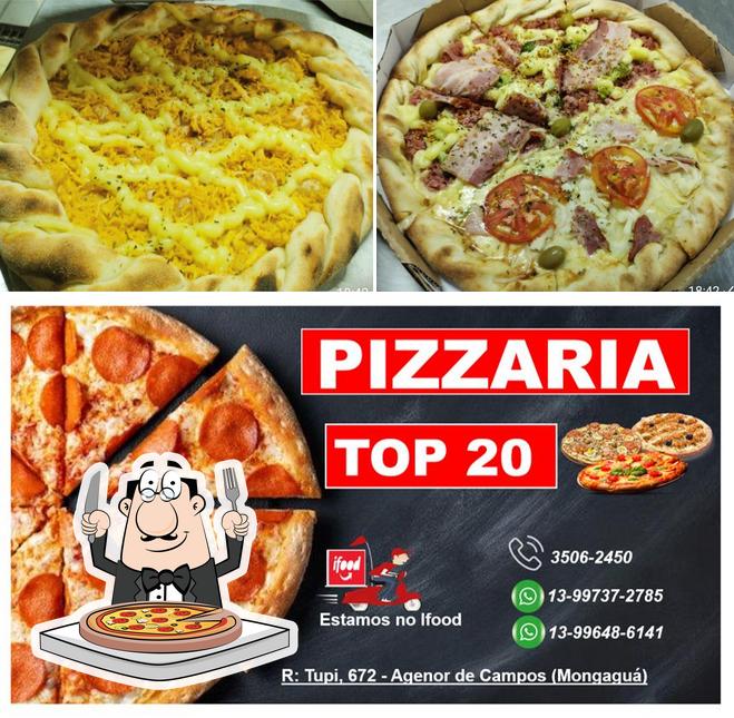 No Pizzaria Top20 Mongaguá, você pode conseguir pizza