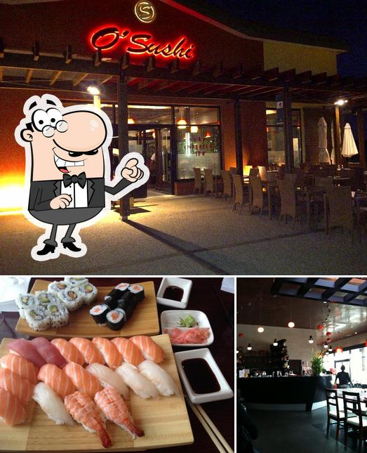 La intérieur et sushi du restaurant