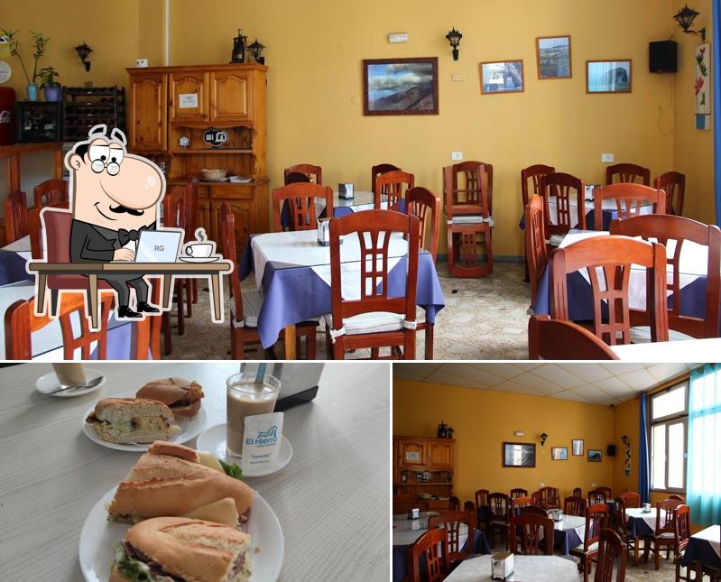 Las fotos de interior y emparedado en Restaurante Zabagu