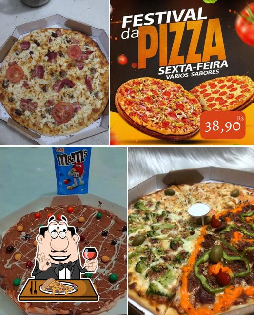 Peça diferentes tipos de pizza