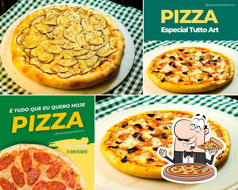 No Tutto Art Pizza & Vinho, você pode degustar pizza