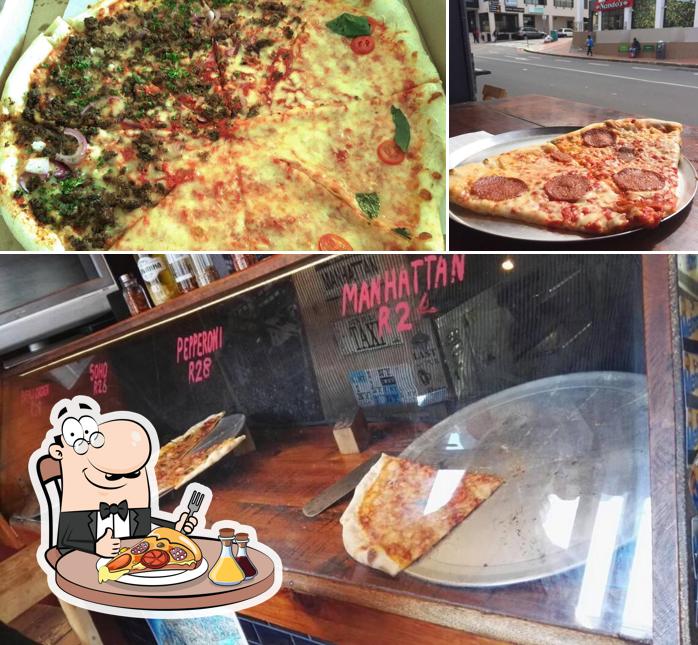 A NY Slice Pizza Kloof Street, vous pouvez essayer des pizzas