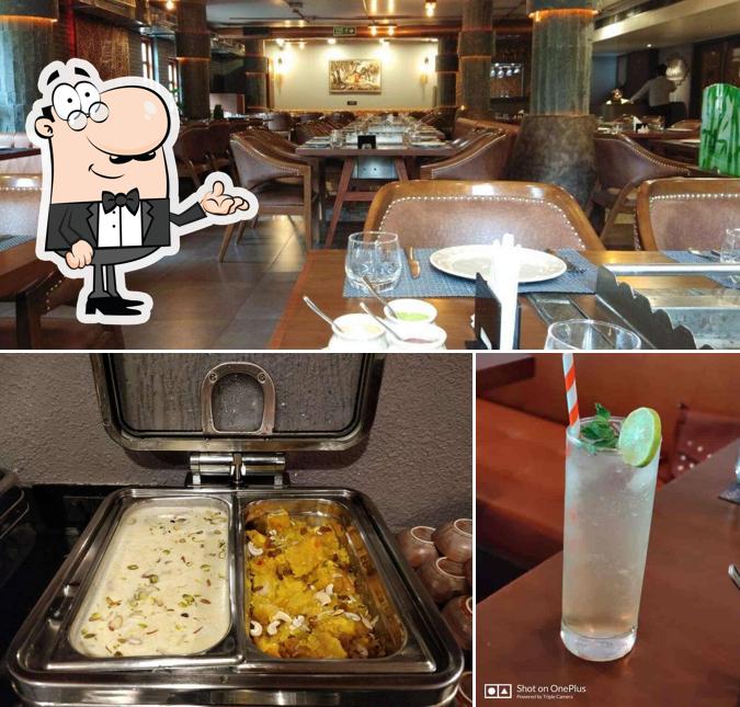 The interior of Charcoal Veg Grill