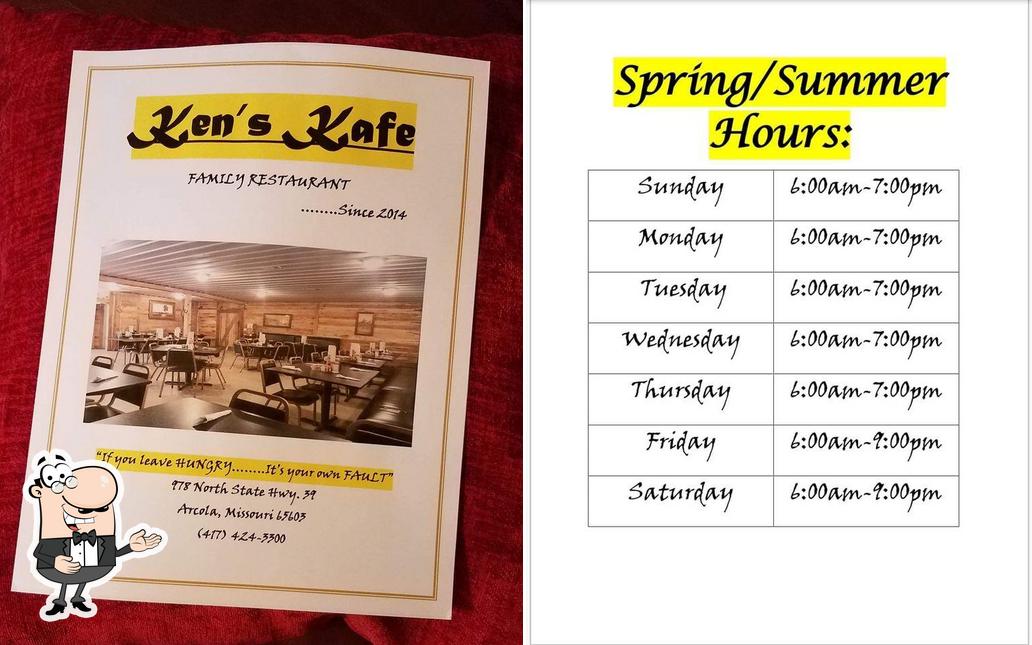 Kens Kafe in Arcola Restaurant menu and reviews