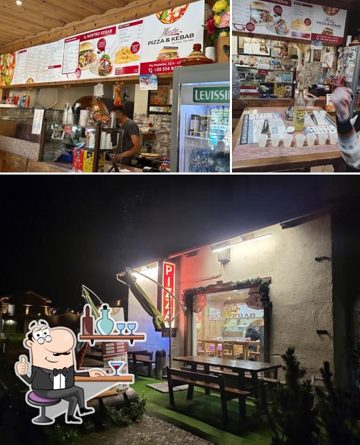 Gli interni di Musta Pizza & Kebab