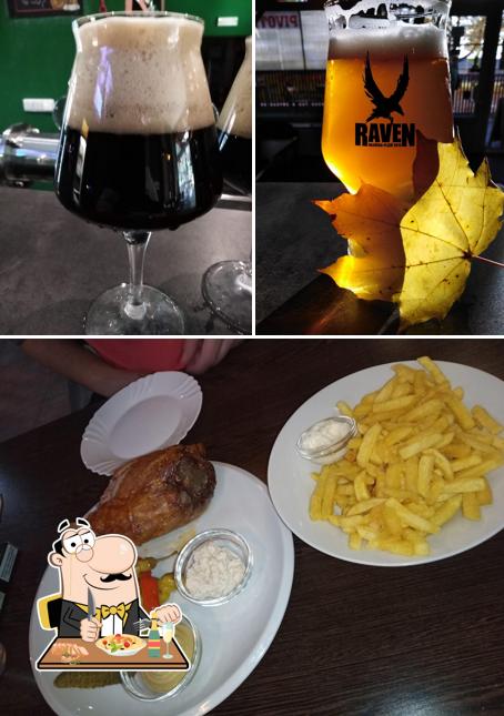 The restaurant's food and beer