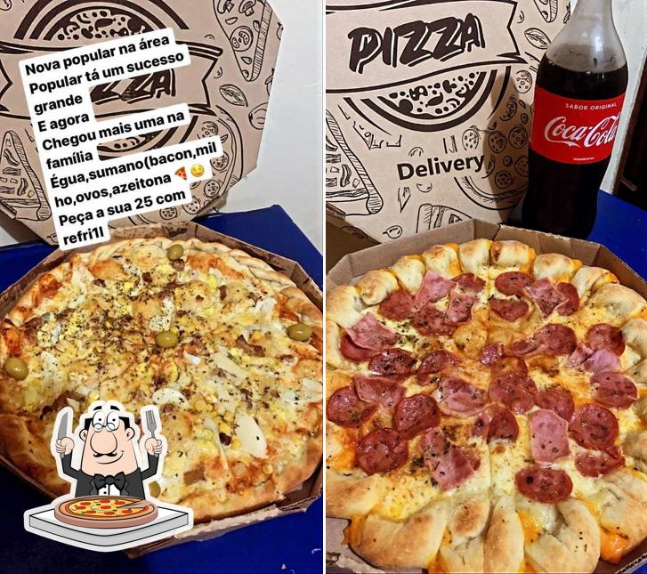 Peça diversos tipos de pizza