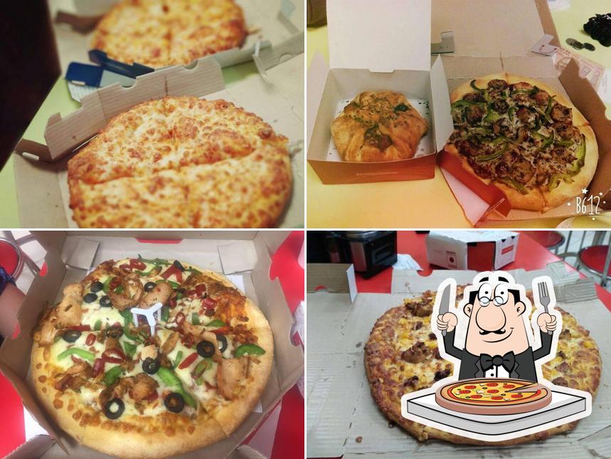 At Domino's Pizza, you can enjoy pizza