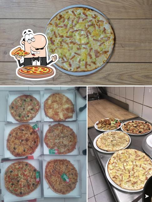 Prenez différents types de pizzas