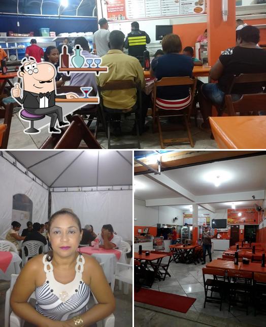 O interior do Mineiro Lanchonete e Pizzaria