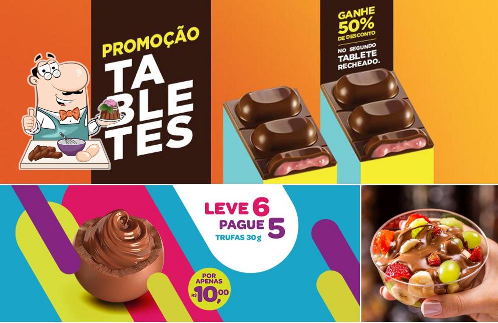 Chocolates Brasil Cacau oferece uma variedade de pratos doces