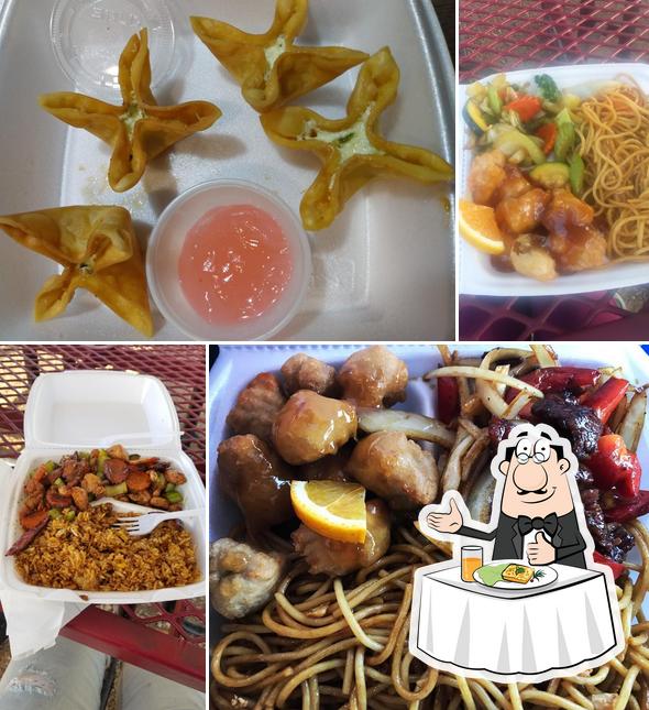 Food at Red Wok Kitchen Chinese Express