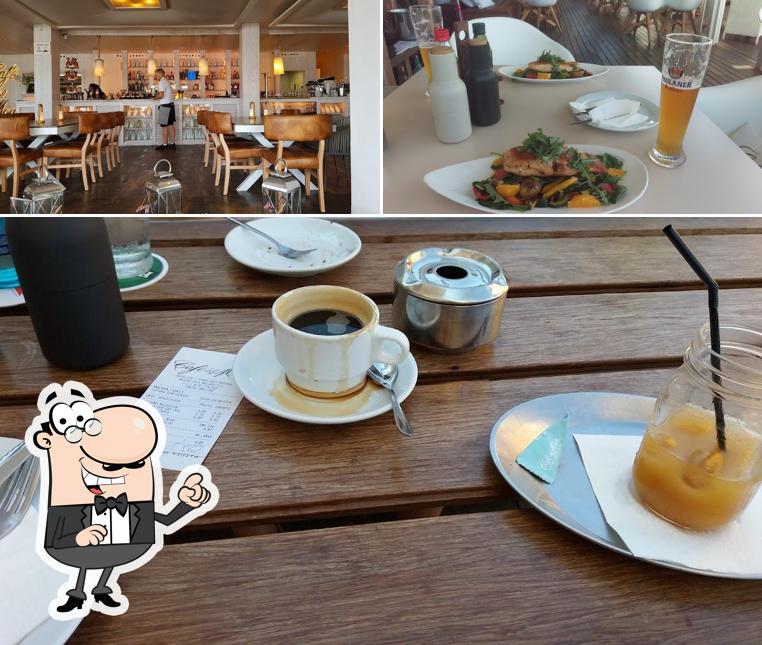 Las fotos de interior y comida en Cafe del Mar cala ratjada Puerto