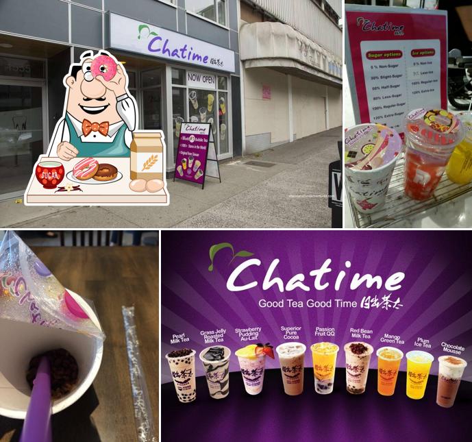 Chatime Bubble Tea propose un nombre de plats sucrés