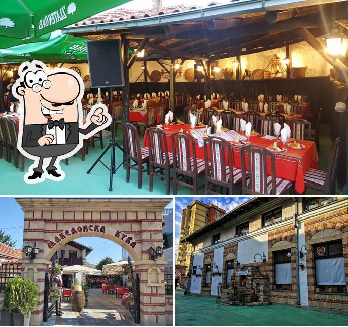 Voici l’image représentant la extérieur et intérieur sur National Restaurant Makedonska Kukja LAKI