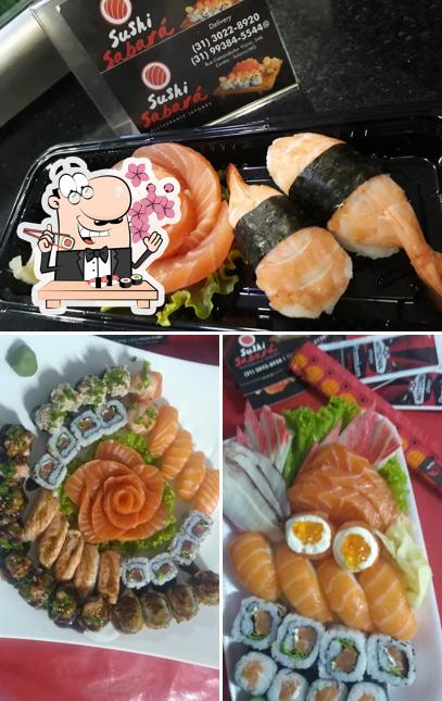 Experimente diferentes opções de sushi