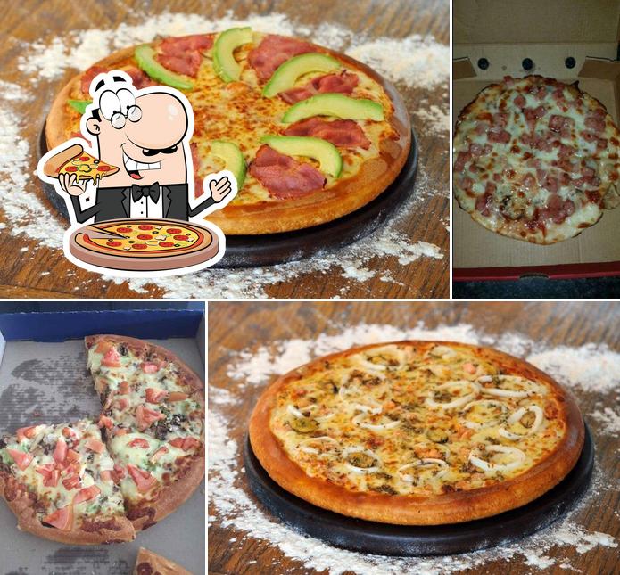 Probiert diverse Arten von Pizza