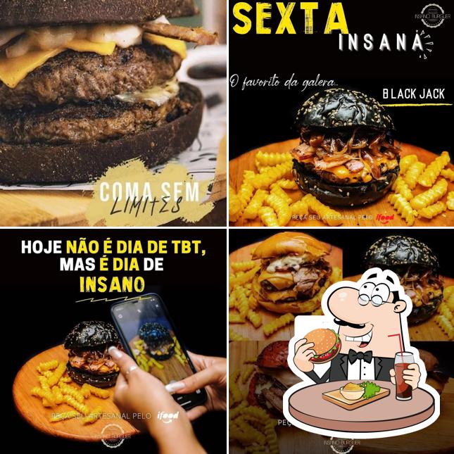 Hambúrguer em Insano burguer