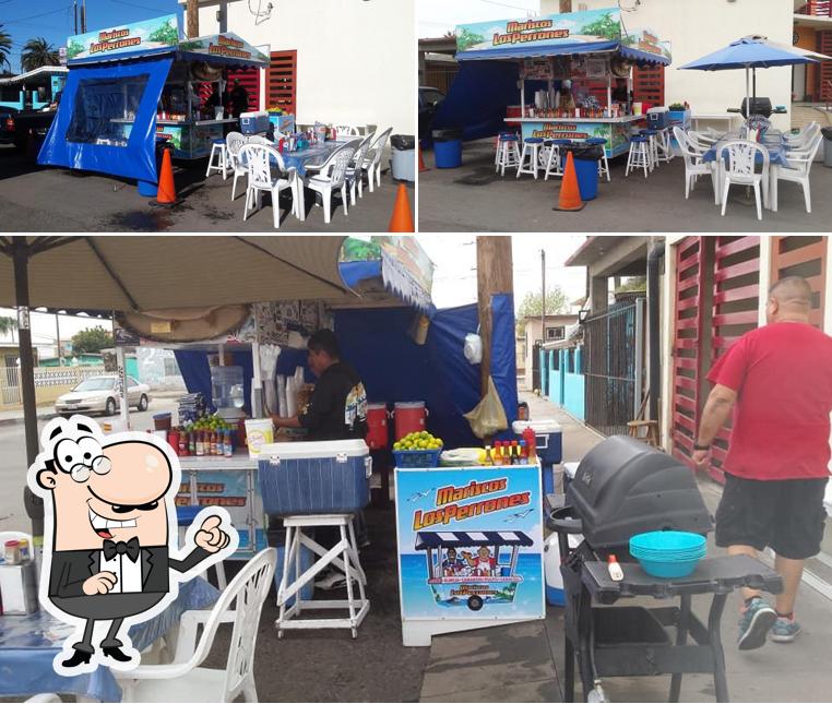 El interior de Mariscos Los Perrones