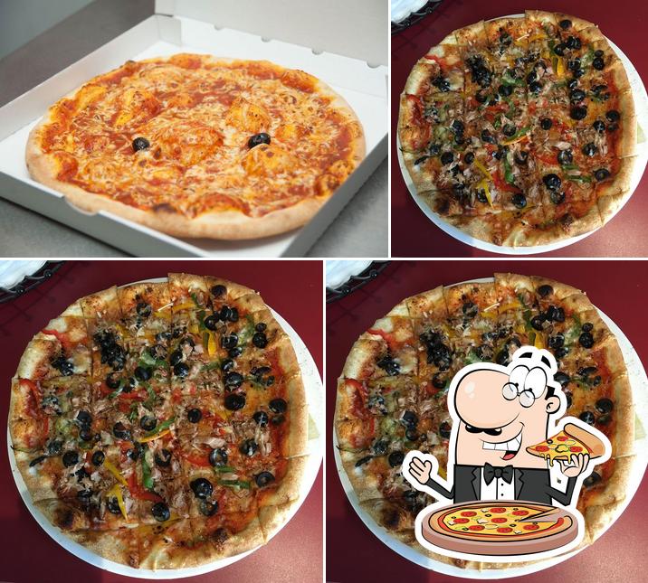 Prenez différents types de pizzas