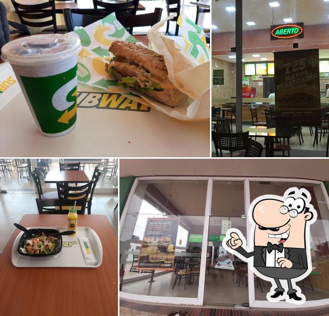 O interior do Subway