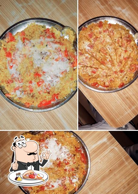 Order pizza at Crazy Restaurant