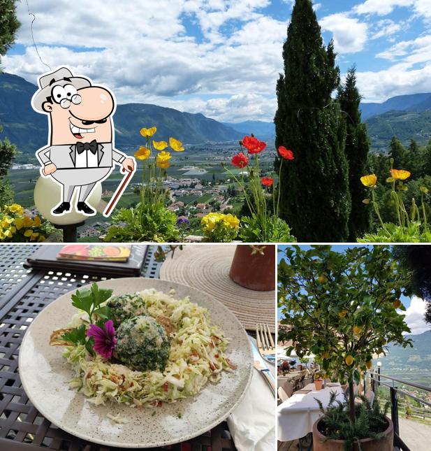 Goditi la vista dall'area esterna di Panorama-Restaurant Leitenschenke