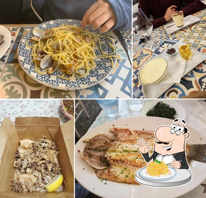 Spaghetti alla carbonara al Cefalù Bistro di Pesce