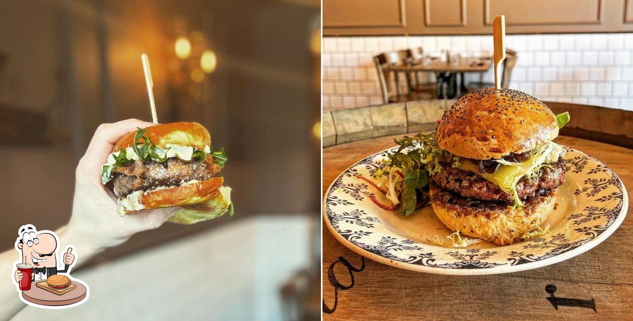 Essayez un hamburger à Boucherie Guiset et la table Bezannes