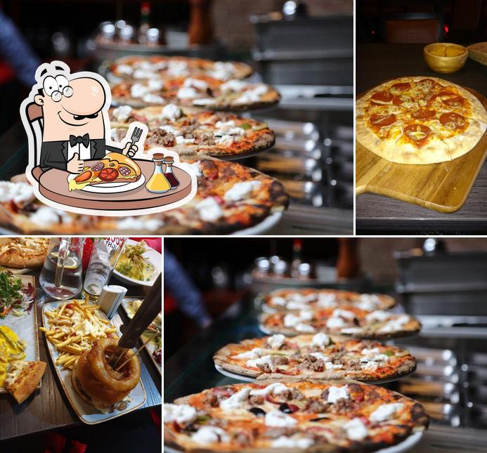 Get pizza at Chicago American Bar & Grill