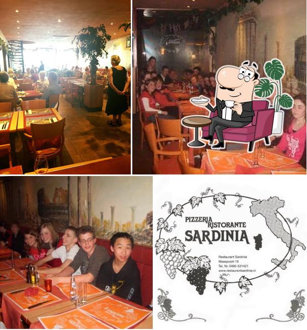 Die Inneneinrichtung von Pizzeria Sardinia