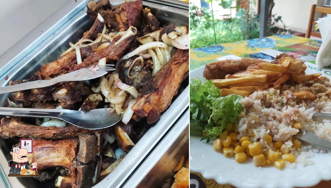 Restaurante Girassol serve refeições de carne