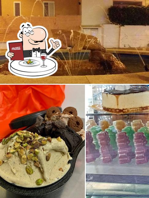 Platti al Gelateria Roro