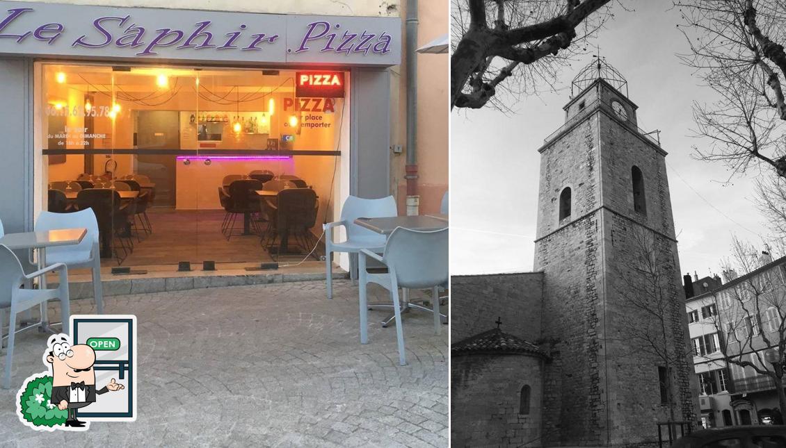 L'extérieur de Le saphir pizza