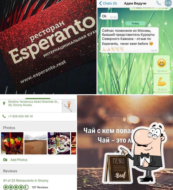 Here's a pic of Esperanto