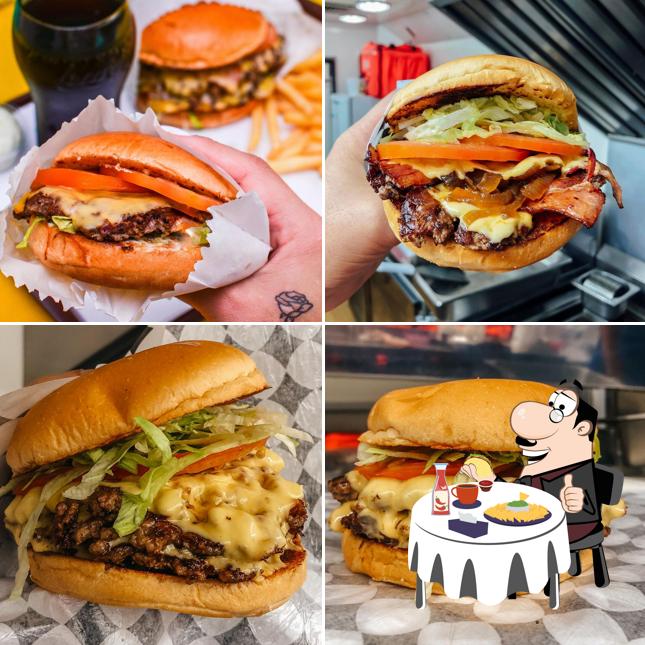 Hambúrguer em Patty Smash Burgers