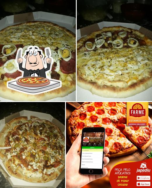 Escolha pizza no Farme Pizza Delivery & Farme Express