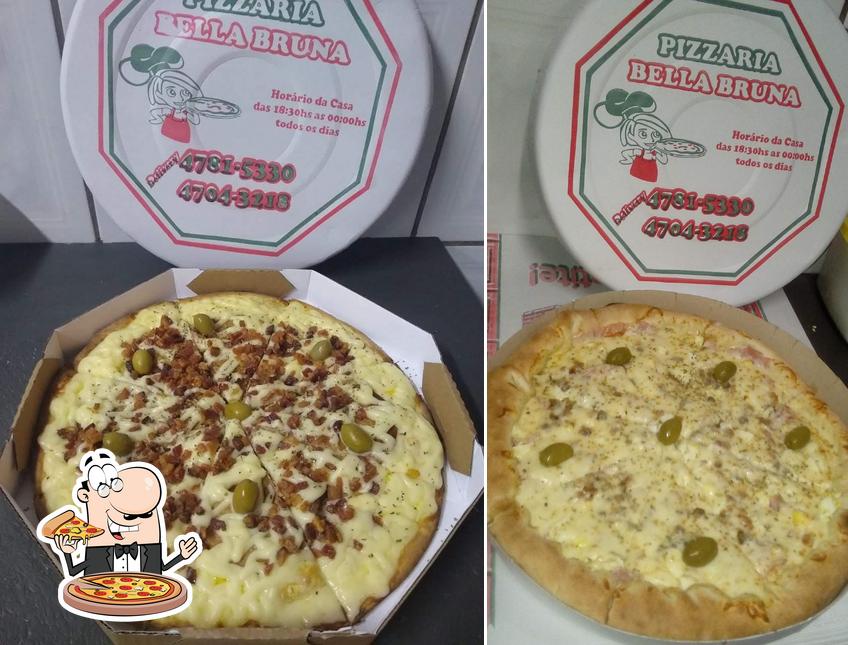 No Pizzaria Bella Bruna, você pode conseguir pizza