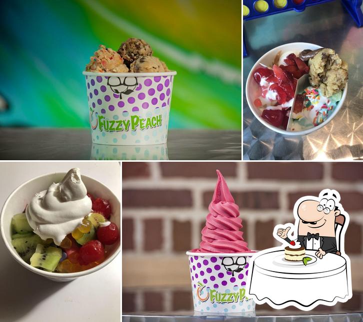 The Fuzzy Peach Frozen Yogurt Bar in Jacksonville Restaurant menu and