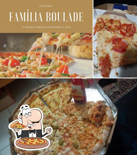 Consiga pizza no Pizzaria Familia Boulade