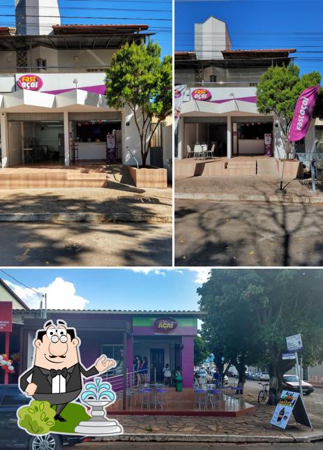 O exterior do Fast Açaí e Sorvetes Itaberaí