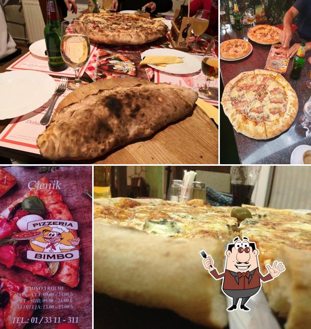 Plats à Pizzeria Bimbo