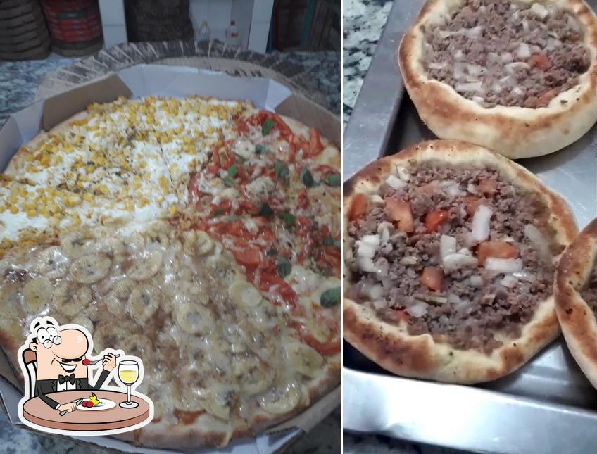 Comida em Super Pizza