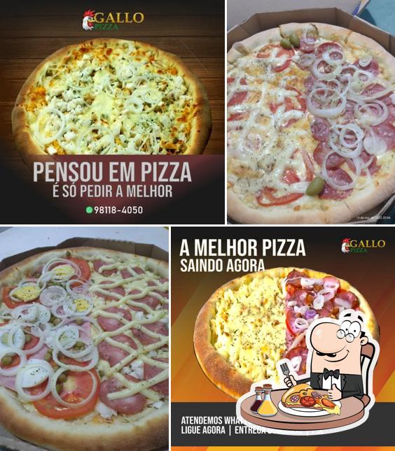 Escolha pizza no Gallo Pizza